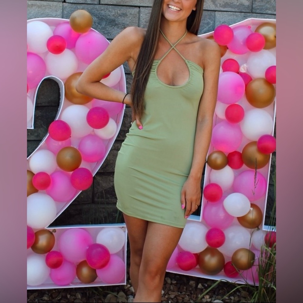 Green Vacation Dress
